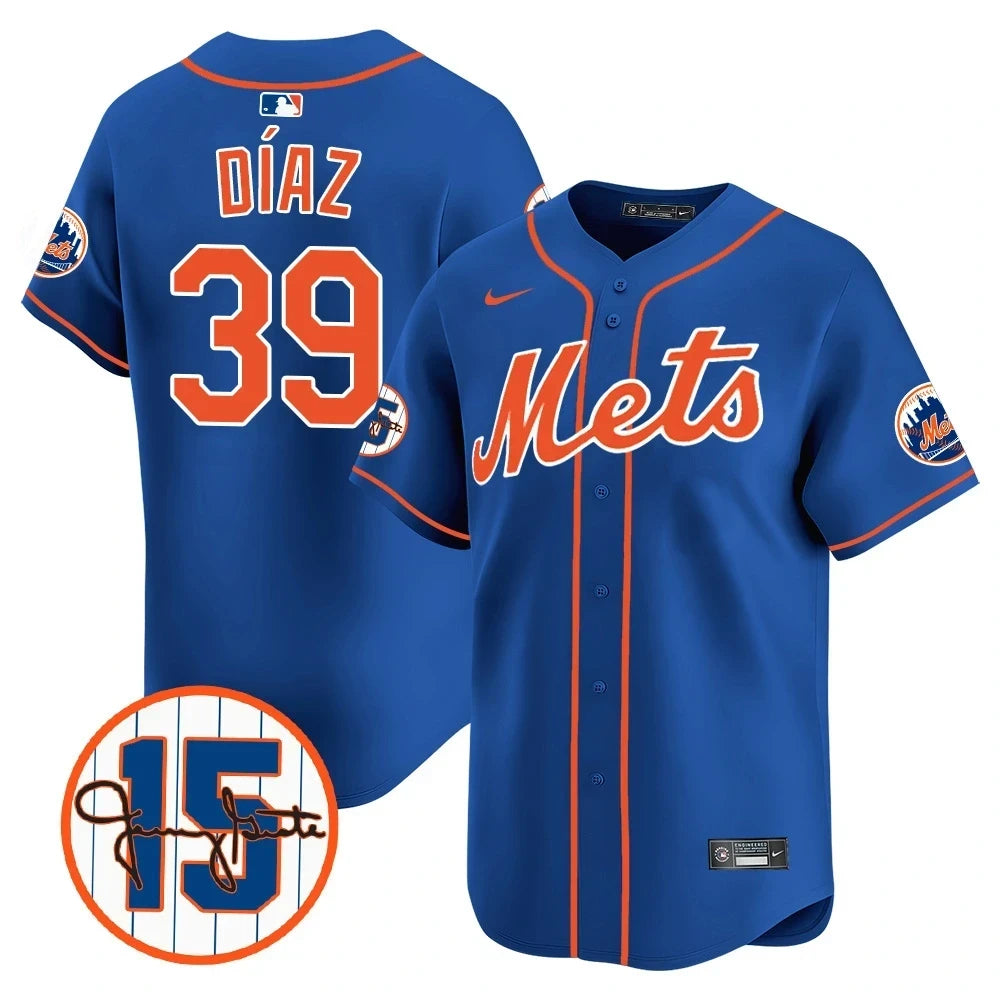 New York Mets Jerry Grote Patch Vapor Premier Limited V1 Jersey  All Stitched