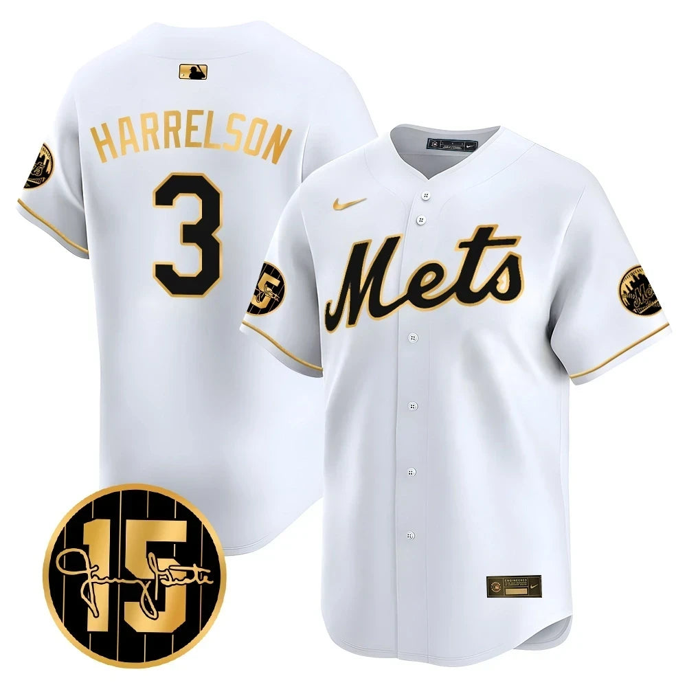 New York Mets Jerry Grote Patch Vapor Premier Limited V1 Jersey  All Stitched