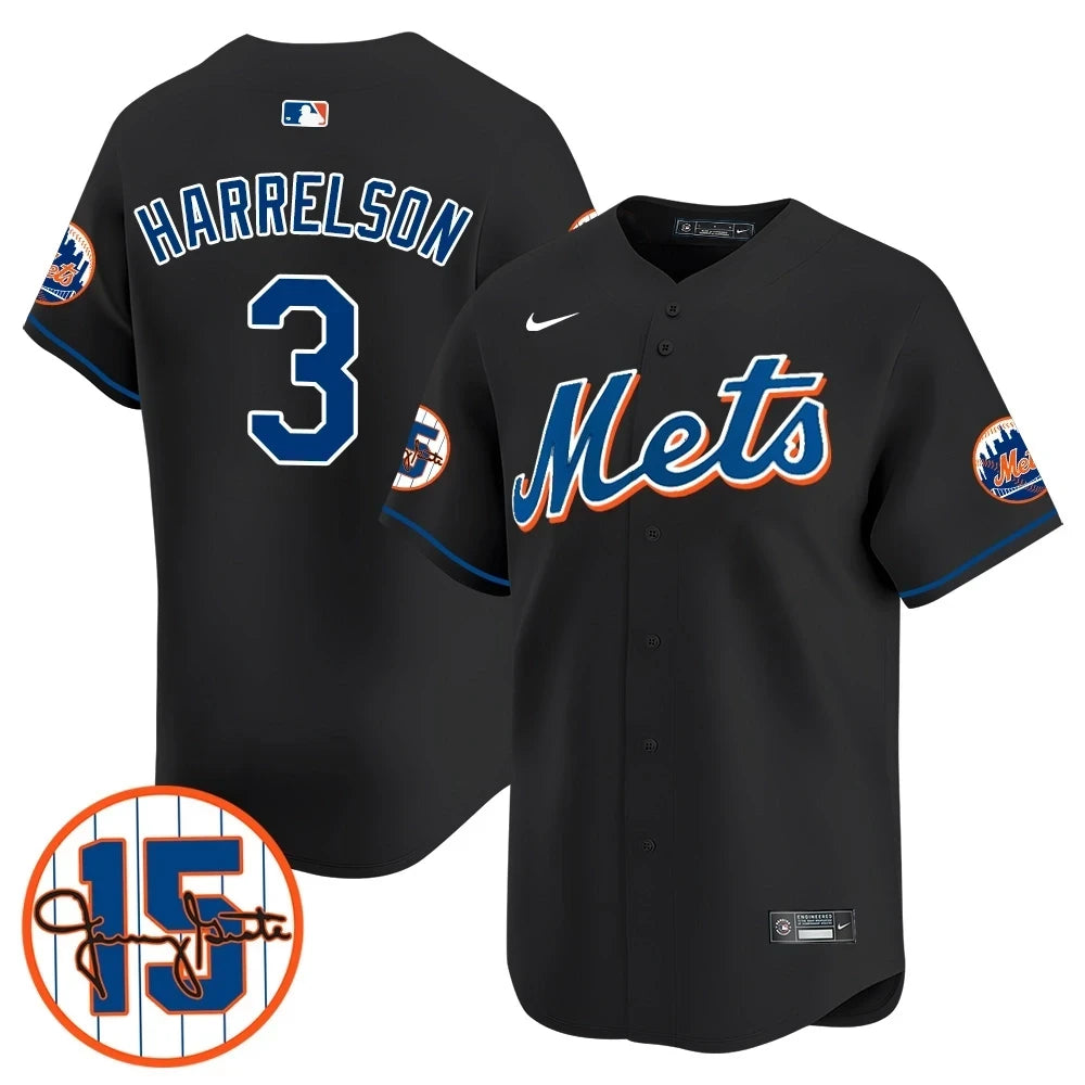 New York Mets Jerry Grote Patch Vapor Premier Limited V1 Jersey  All Stitched