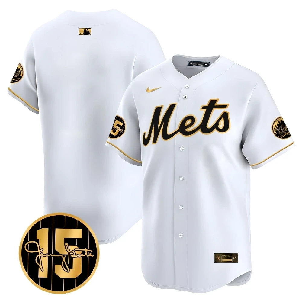 New York Mets Jerry Grote Patch Vapor Premier Limited V1 Jersey  All Stitched