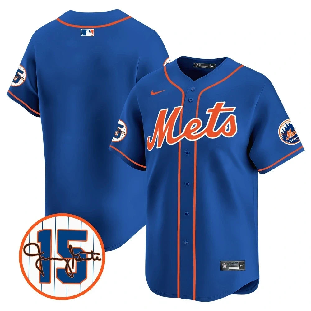 New York Mets Jerry Grote Patch Vapor Premier Limited V1 Jersey  All Stitched