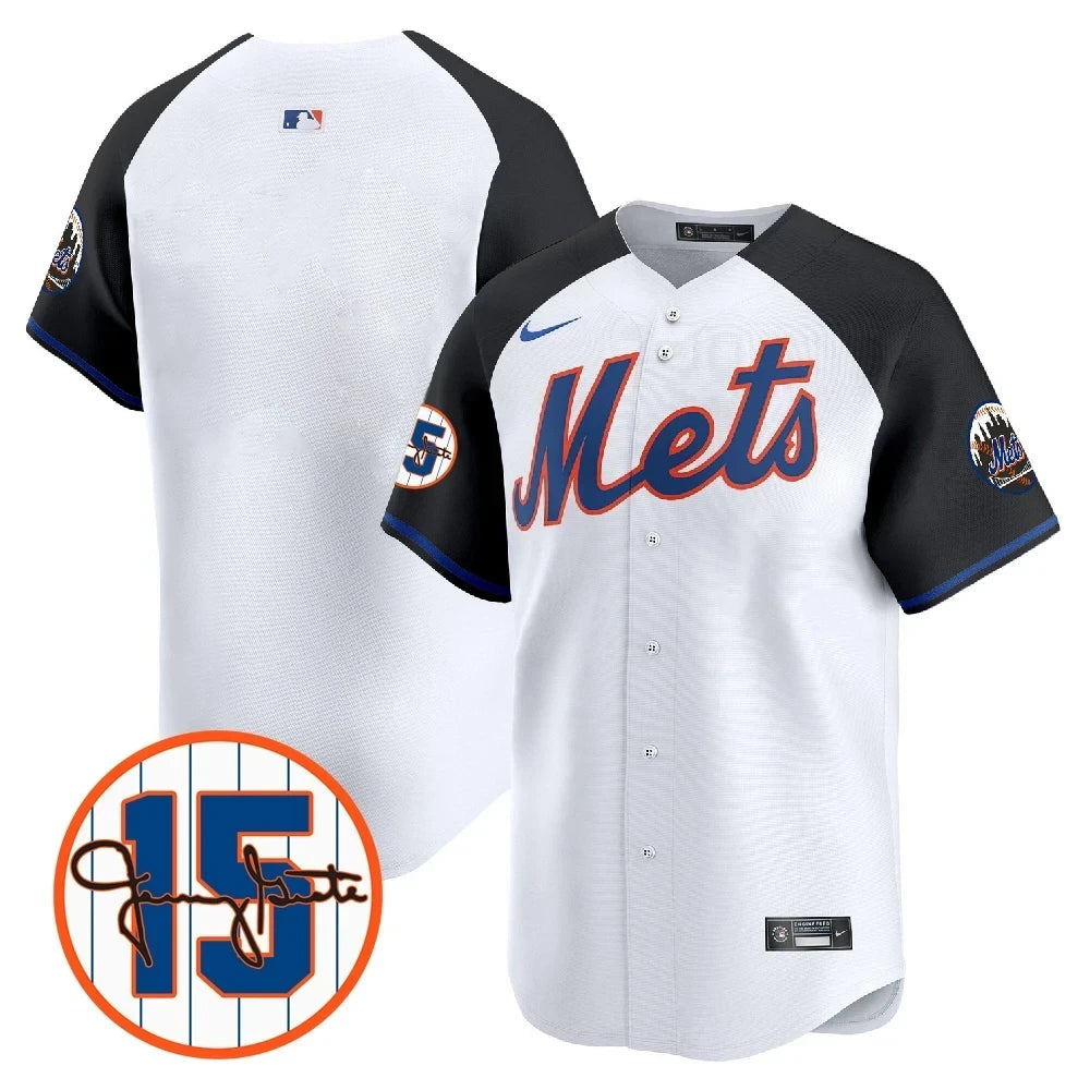 New York Mets Jerry Grote Patch Vapor Premier Limited V1 Jersey  All Stitched