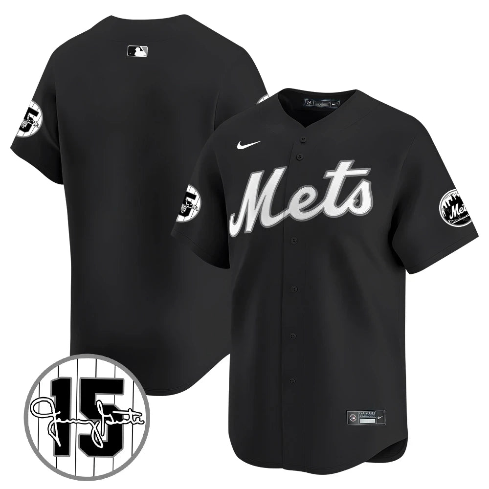 New York Mets Jerry Grote Patch Vapor Premier Limited V1 Jersey  All Stitched