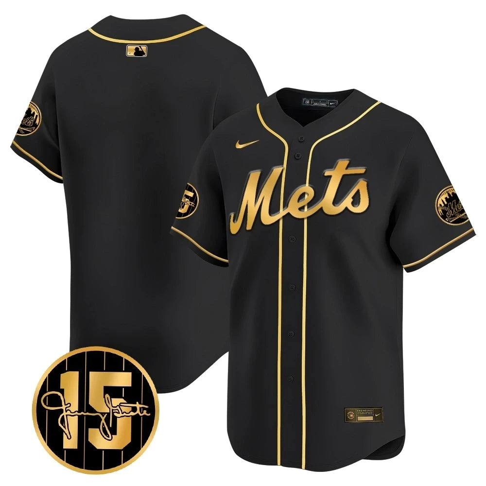 New York Mets Jerry Grote Patch Vapor Premier Limited V1 Jersey  All Stitched