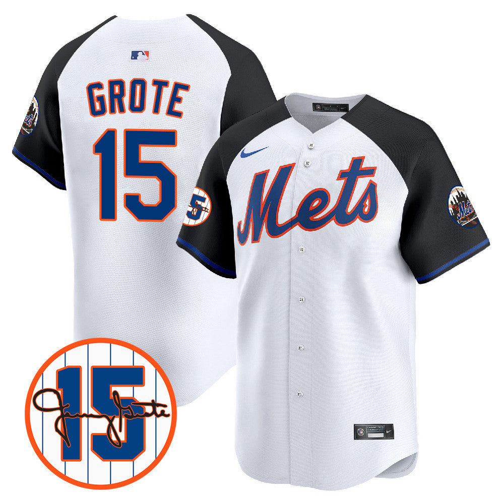 New York Mets Jerry Grote Patch Vapor Premier Limited V1 Jersey  All Stitched