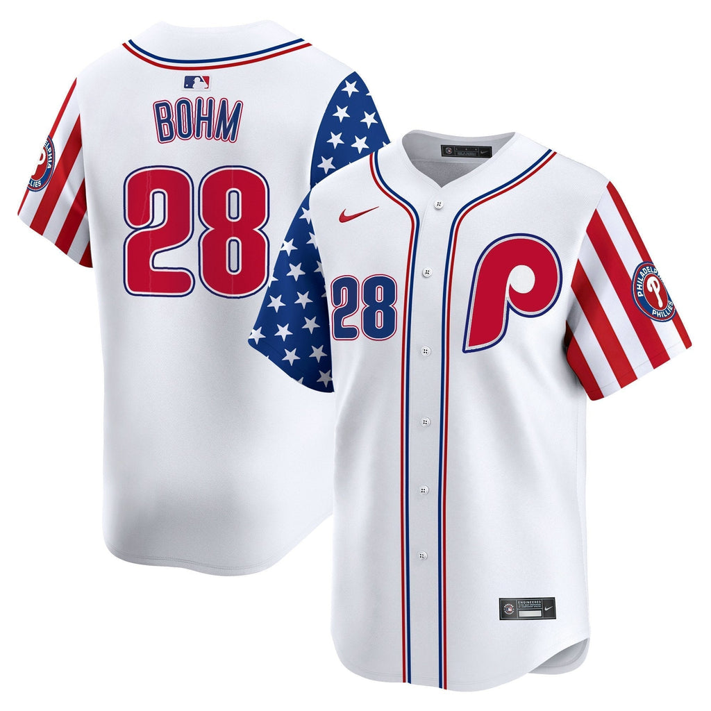 Phillies 2025 Independence Day Vapor Premier Limited Jersey - All Stitched