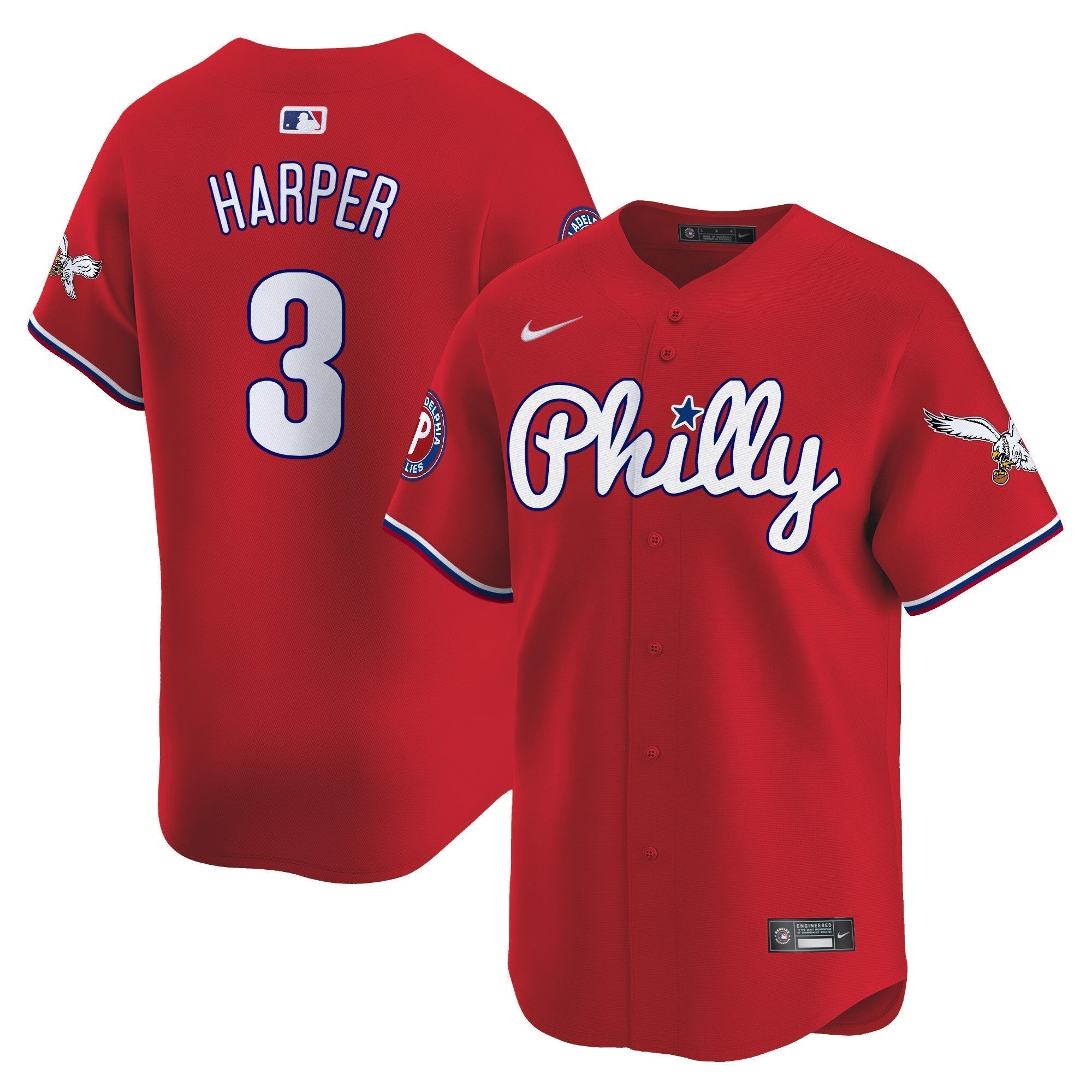 Phillies & Eagles Vapor Premier Limited Jersey - All Stitched