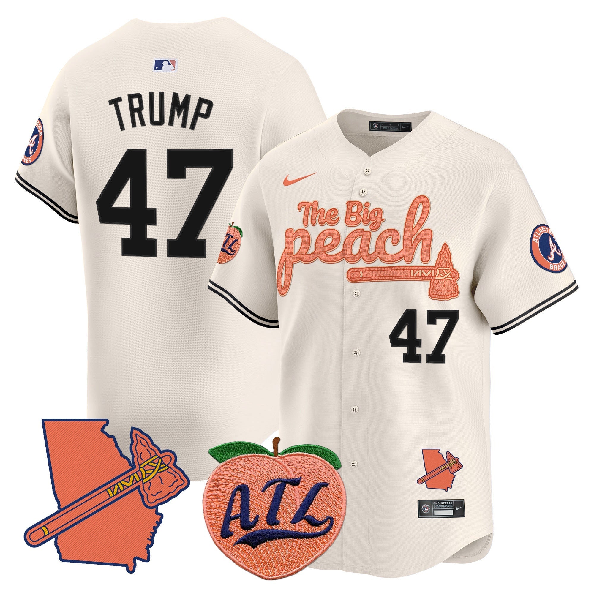 ATL The Big Peach Vapor Premier Limited Jersey V2 - Stitched
