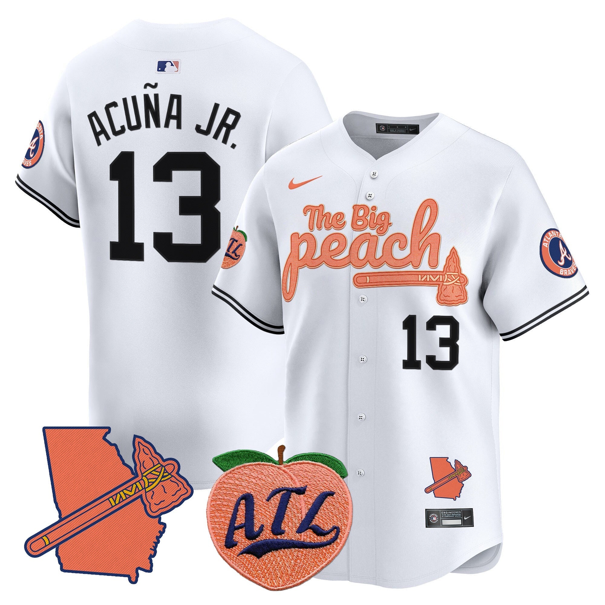 ATL The Big Peach Vapor Premier Limited Jersey V2 - Stitched