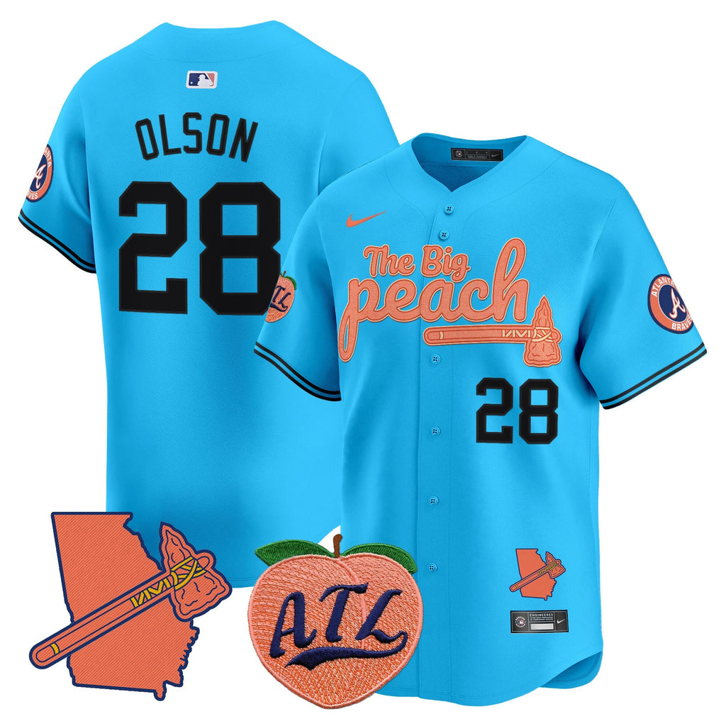 ATL The Big Peach Vapor Premier Limited Jersey V2 - Stitched