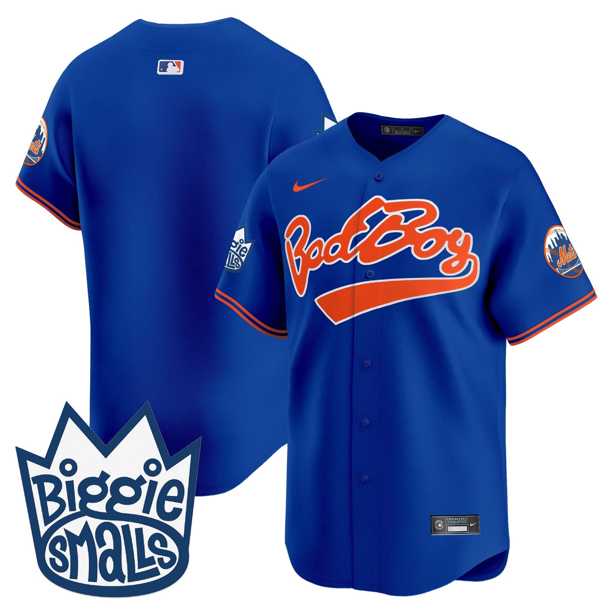 Mets Biggie Smalls Vapor Premier Limited Jersey - Stitched