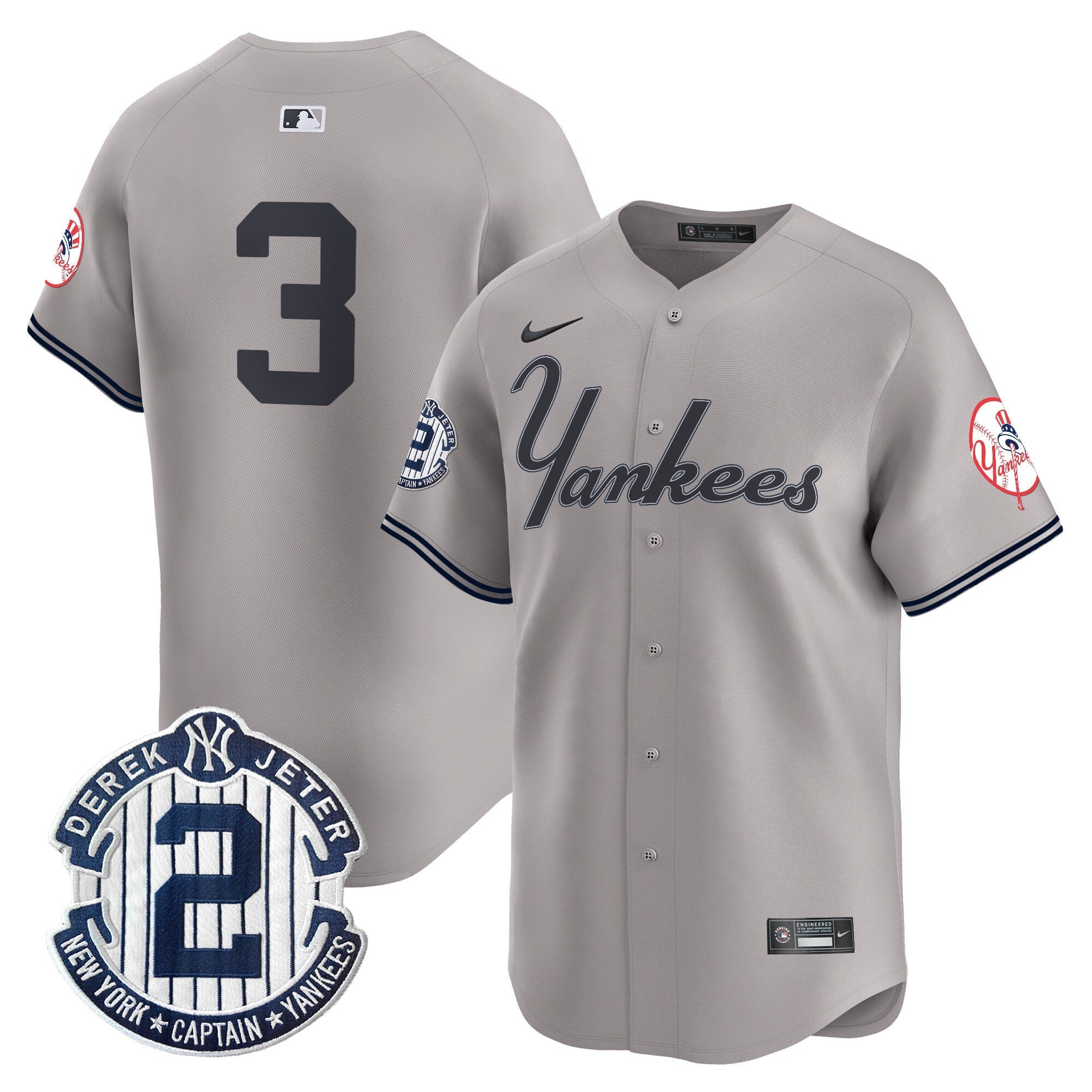 Yankees Throwback Vapor Premier Limited Jersey V2 - Stitched