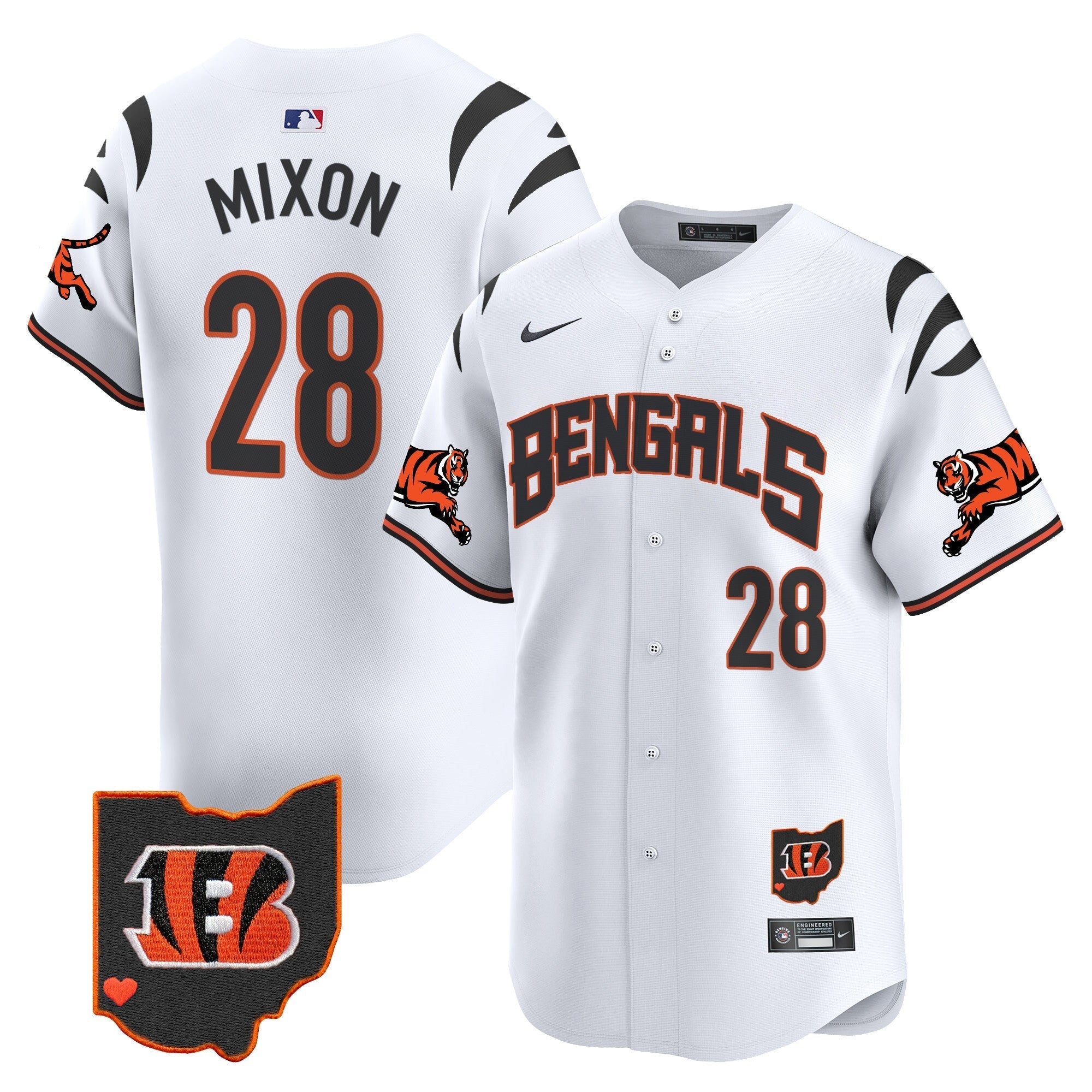 Bengals Vapor Premier Limited Jersey - Stitched