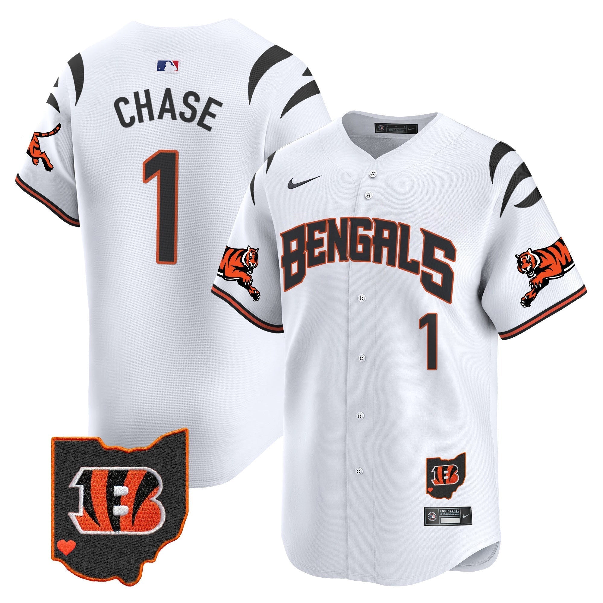 Bengals Vapor Premier Limited Jersey - Stitched