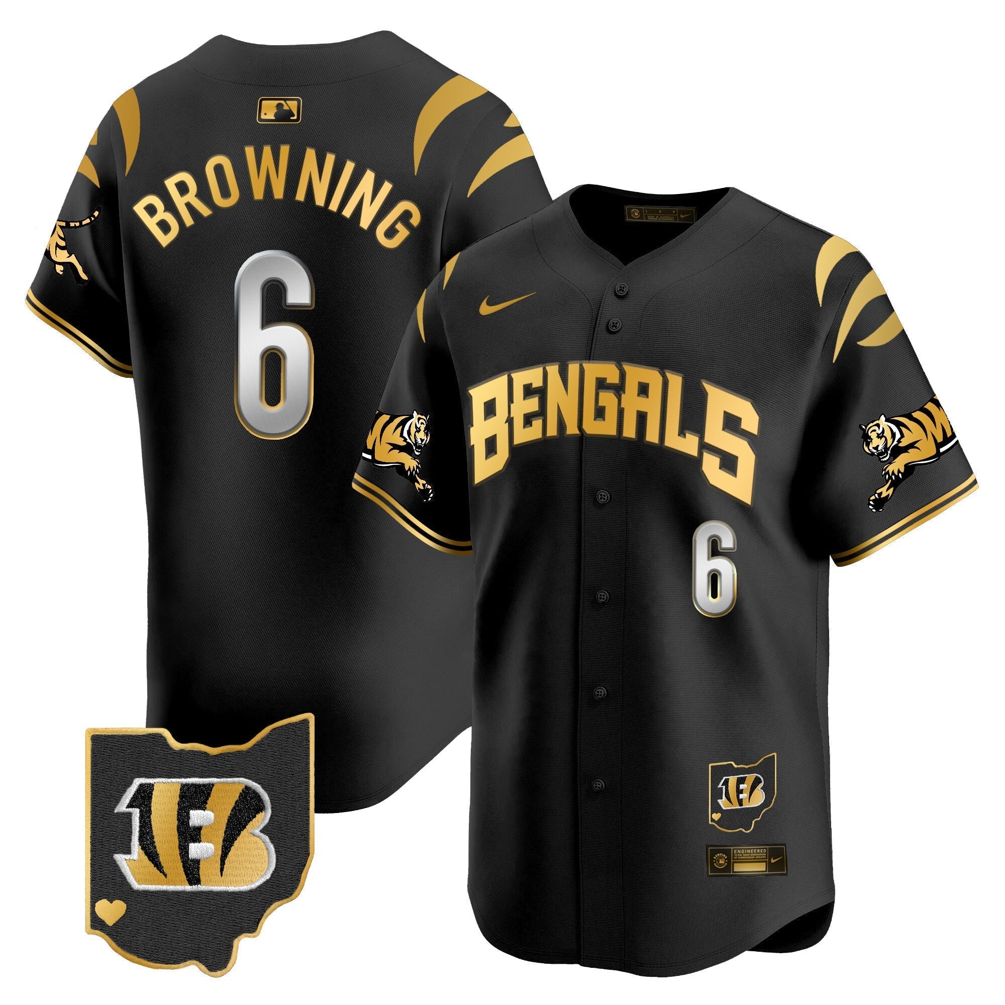 Bengals Vapor Premier Limited Jersey - All Stitched