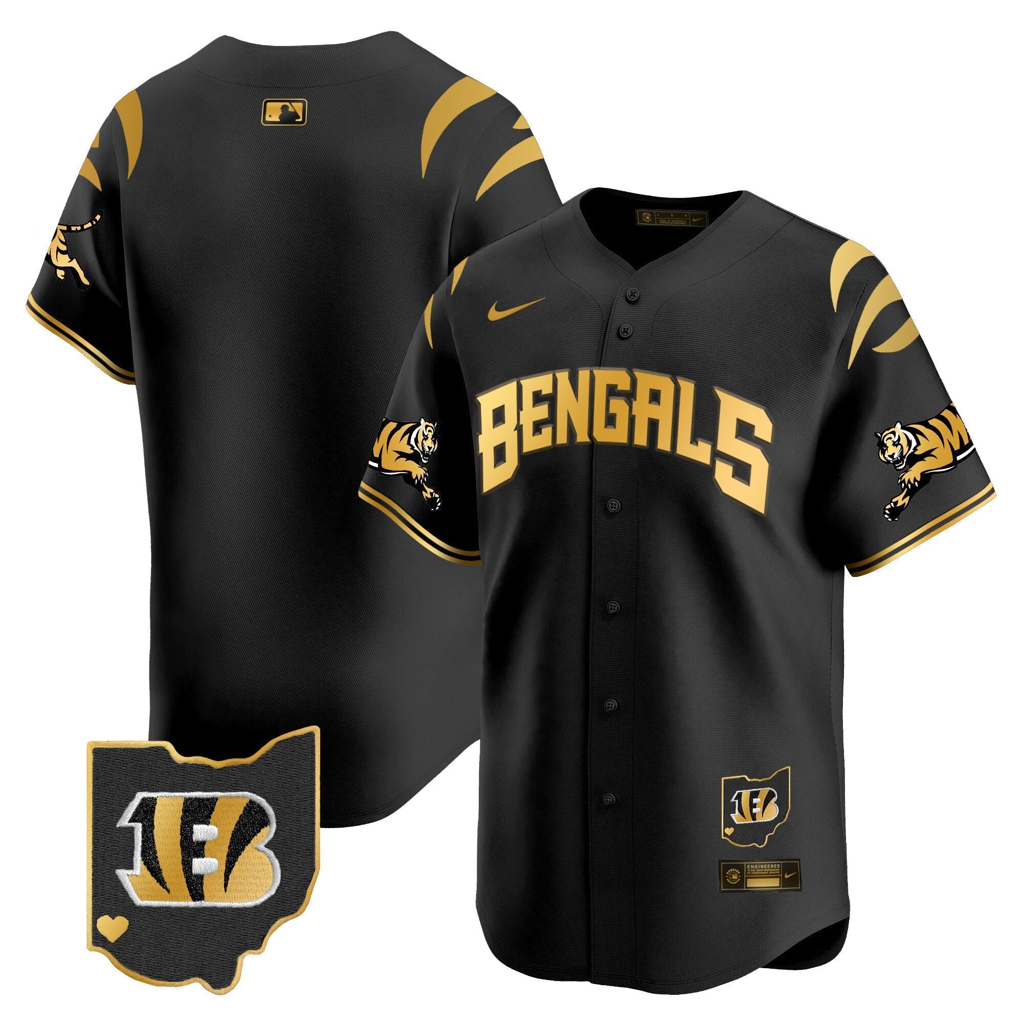 Bengals Vapor Premier Limited Jersey - All Stitched
