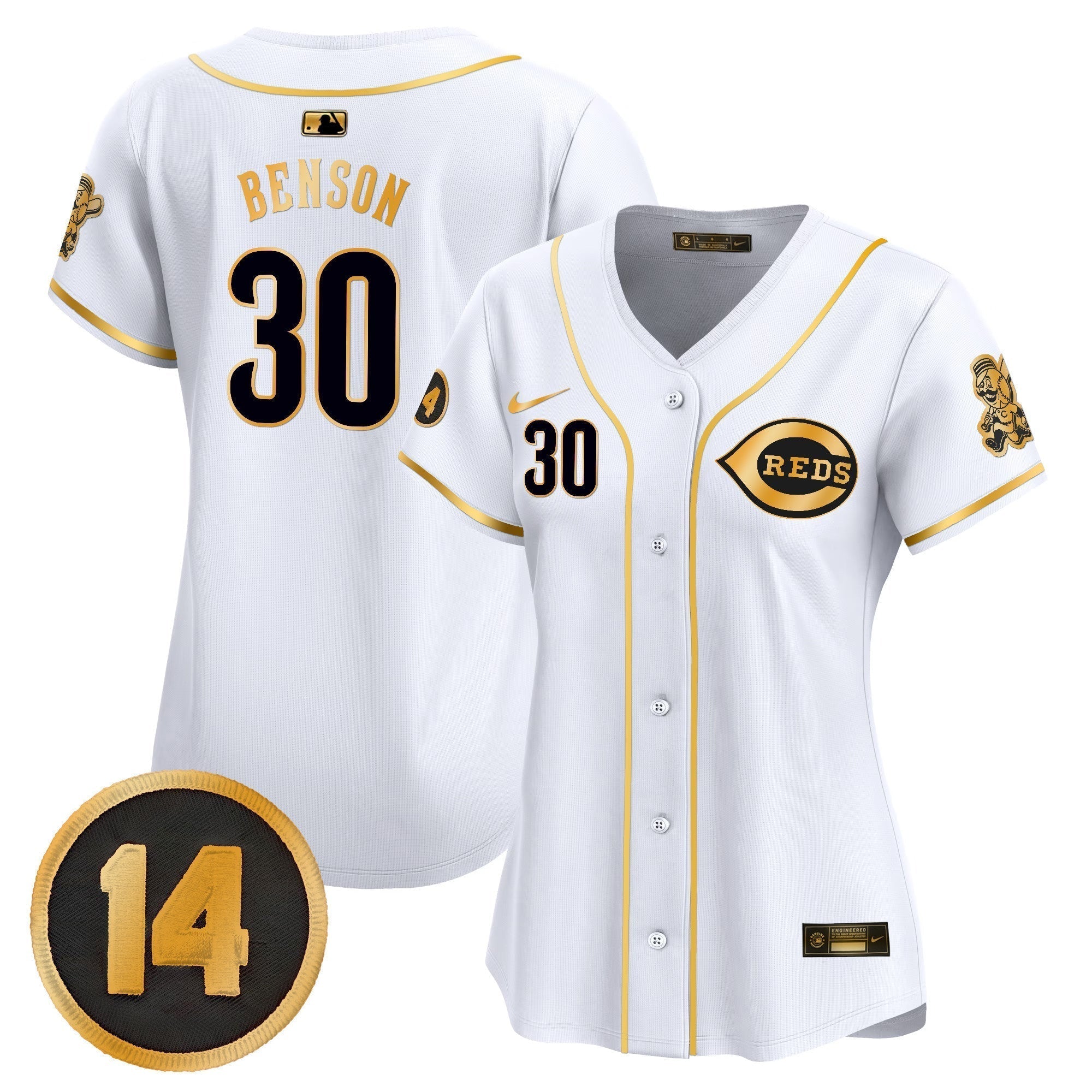 WoCincinnati Reds Pete Rose Patch Vapor Premier Limited Jersey - All Stitched