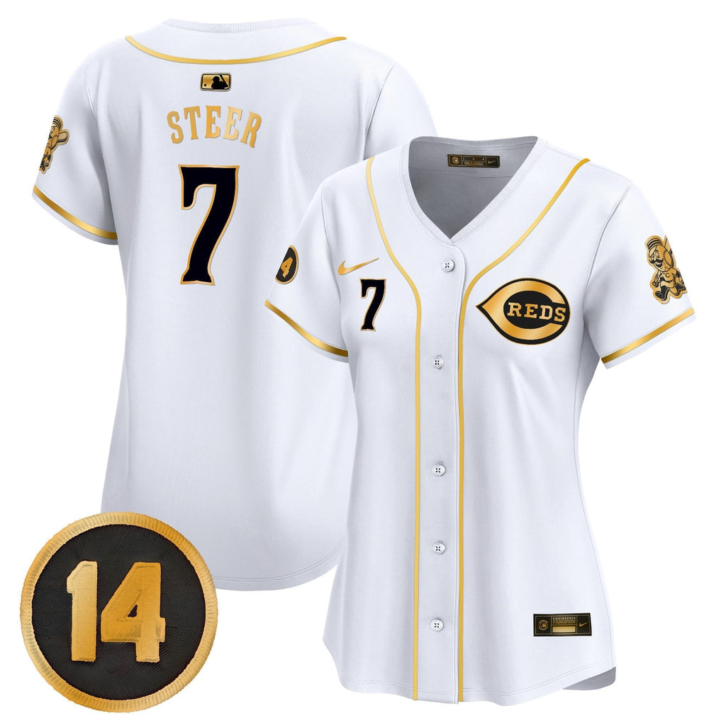 WoCincinnati Reds Pete Rose Patch Vapor Premier Limited Jersey - All Stitched