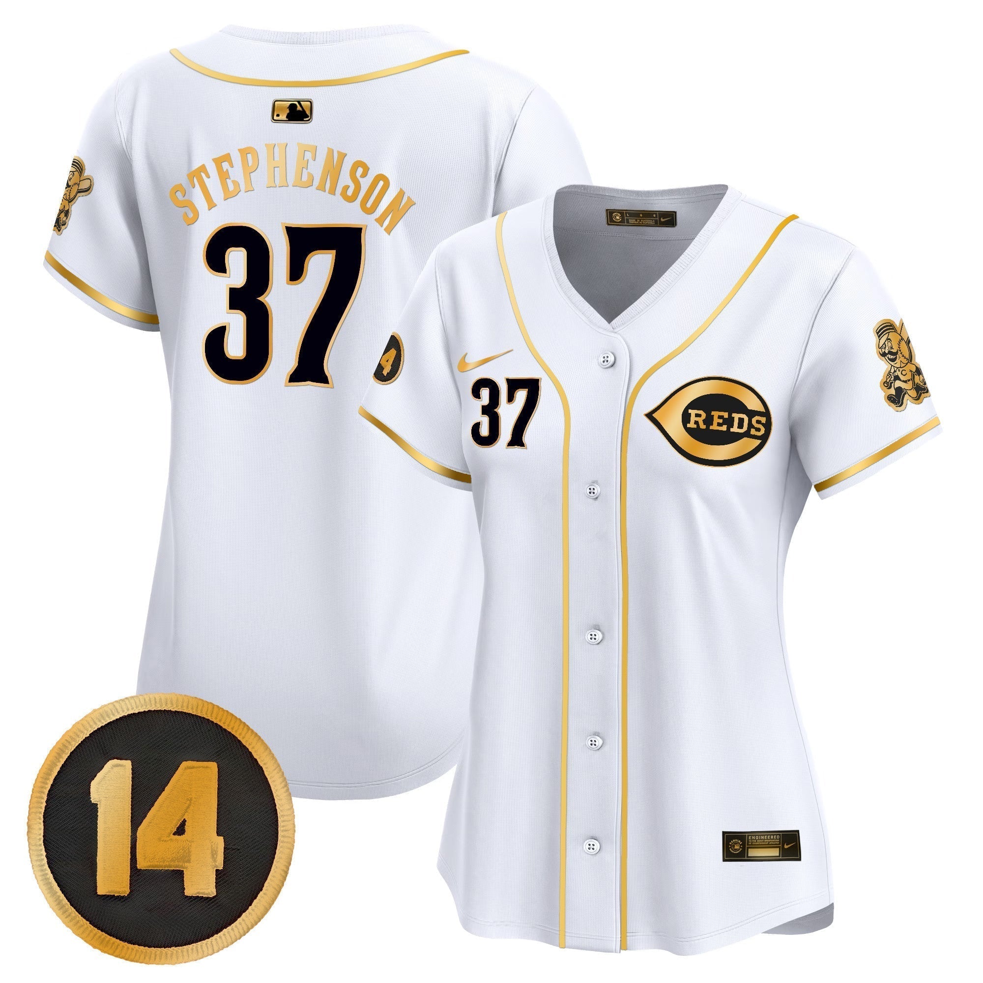 WoCincinnati Reds Pete Rose Patch Vapor Premier Limited Jersey - All Stitched