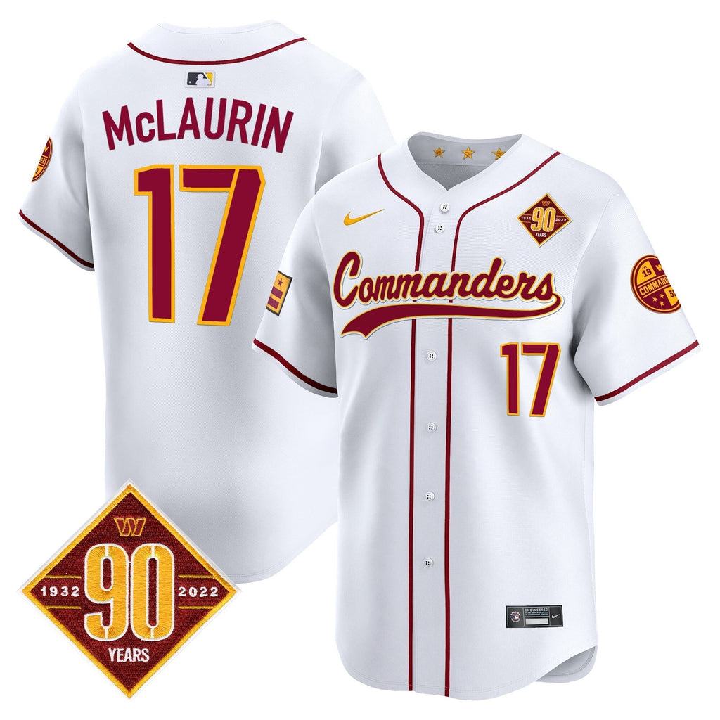 WAS 90th Anniversary Patch Vapor Premier Limited Jersey - Stitched