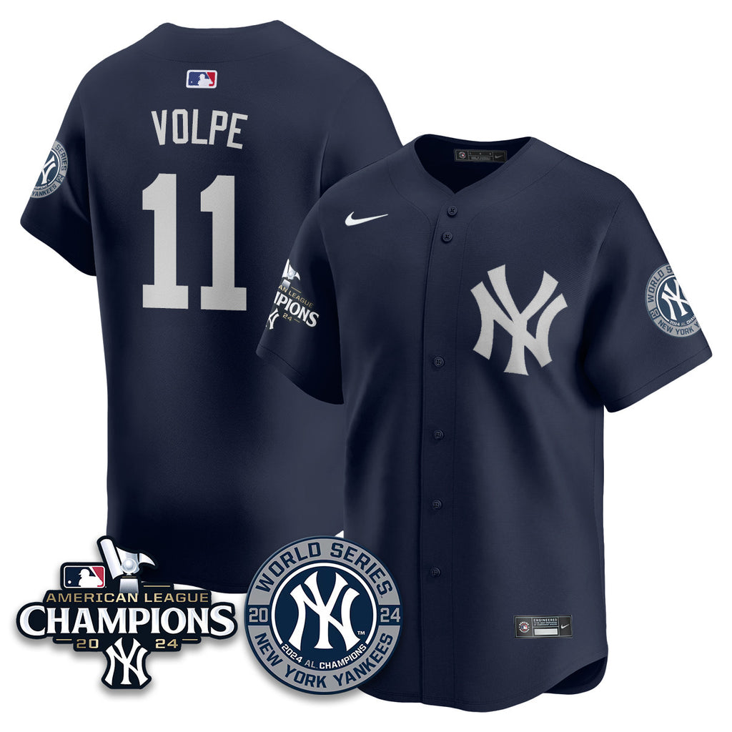 Men's New York Yankees American League Champions Jersey - All Stitched 410VTHNJS026