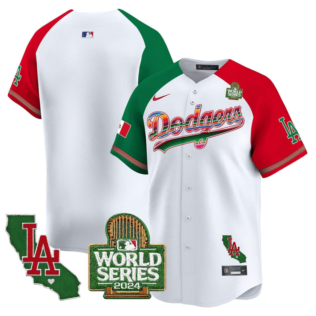 Dodgers Mexico 2024 World Series Vapor Premier Limited Jersey V2 - Stitched