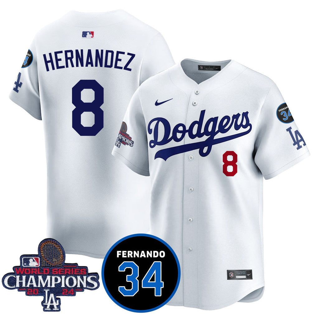 LA Dodgers - World Series Champions 2024/Fernando Valenzuela Memorial Jersey - Stitched N1