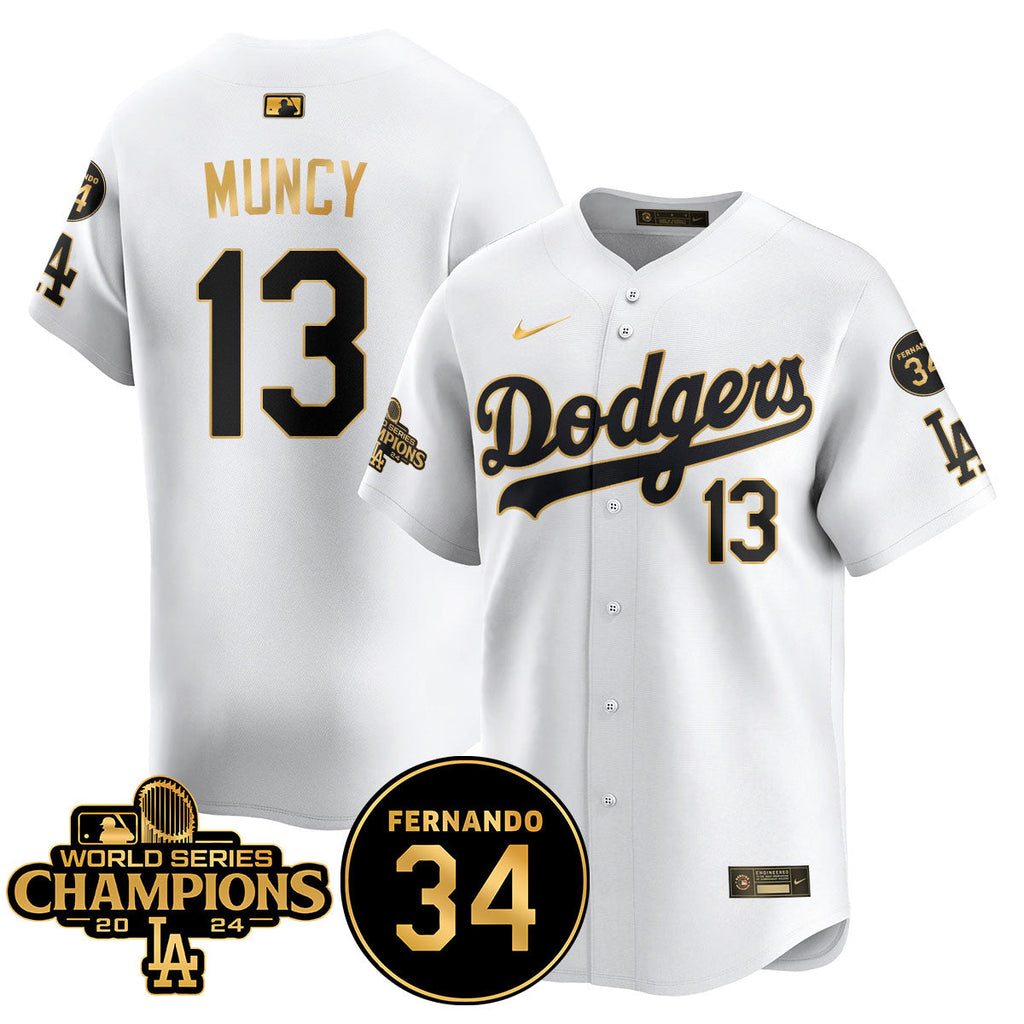 LA Dodgers - World Series Champions 2024/Fernando Valenzuela Memorial Jersey - Stitched N1
