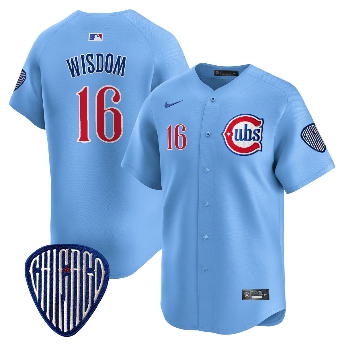 CHC Blue Alternate Vapor Premier Limited Jersey - All Stitched