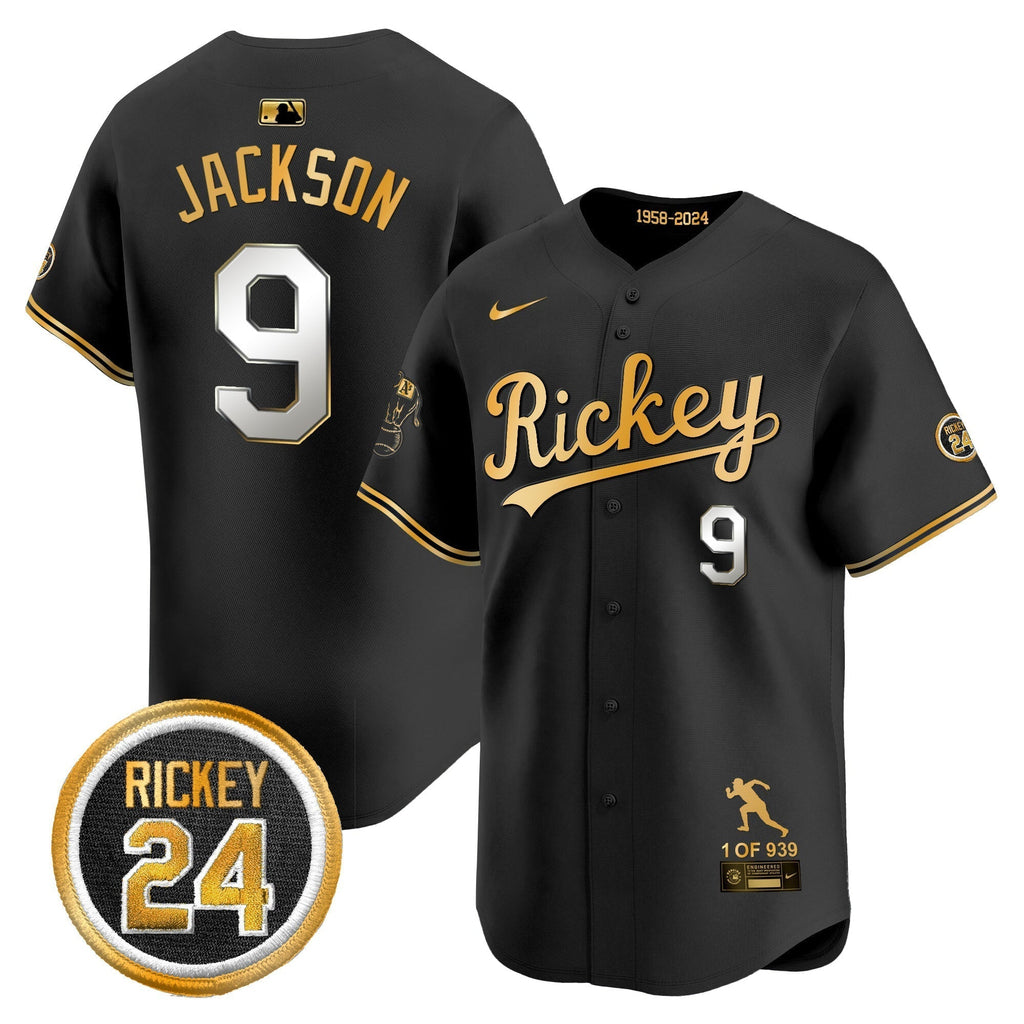 OAK Rickey Tribute style Vapor Premier Limited Jersey - All Stitched