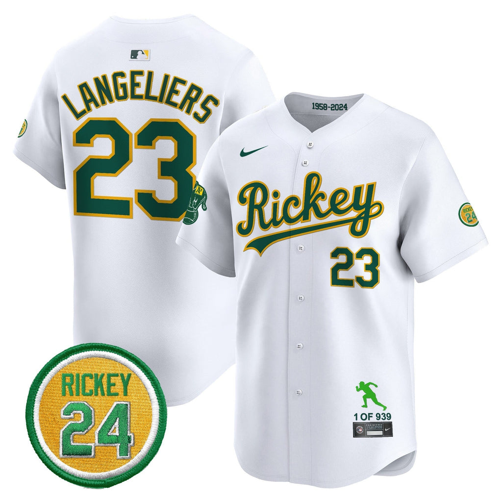 OAK Rickey Tribute style Vapor Premier Limited Jersey - All Stitched