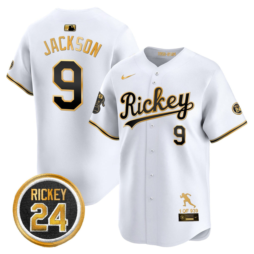 OAK Rickey Tribute style Vapor Premier Limited Jersey - All Stitched