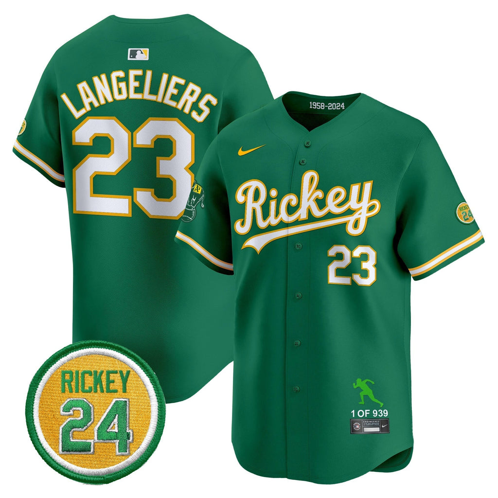 OAK Rickey Tribute style Vapor Premier Limited Jersey - All Stitched
