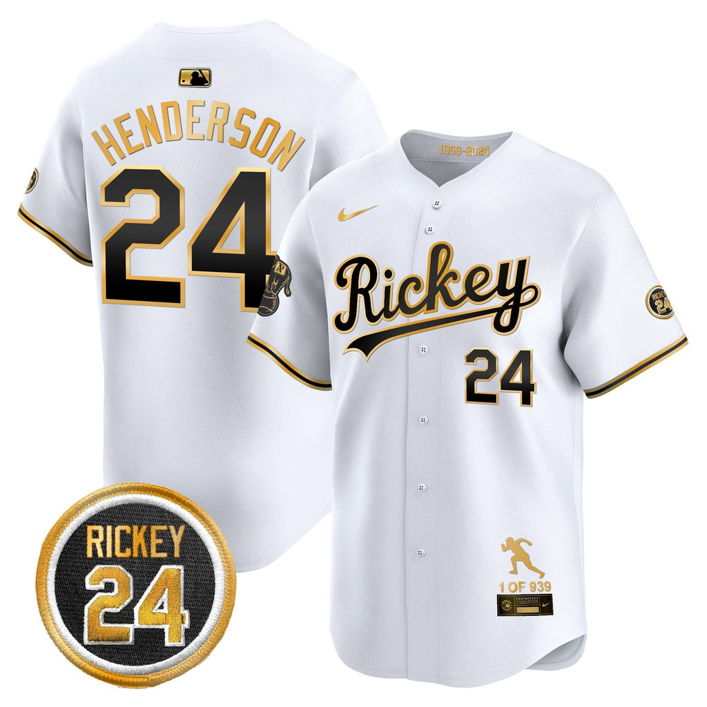 OAK Rickey Tribute style Vapor Premier Limited Jersey - All Stitched