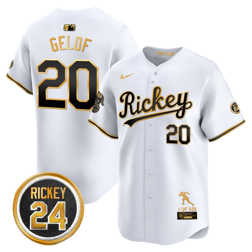 OAK Rickey Tribute style Vapor Premier Limited Jersey - All Stitched