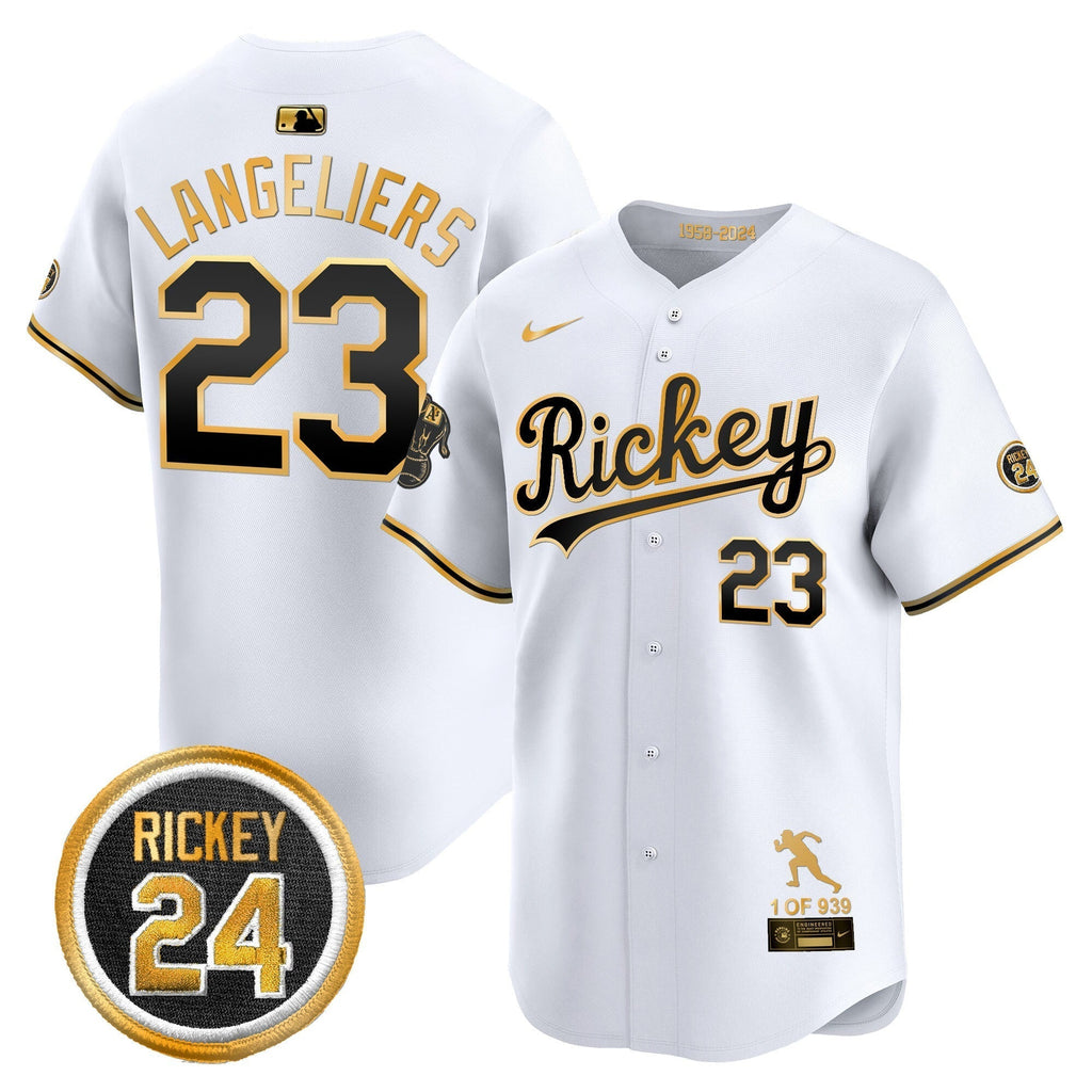 OAK Rickey Tribute style Vapor Premier Limited Jersey - All Stitched