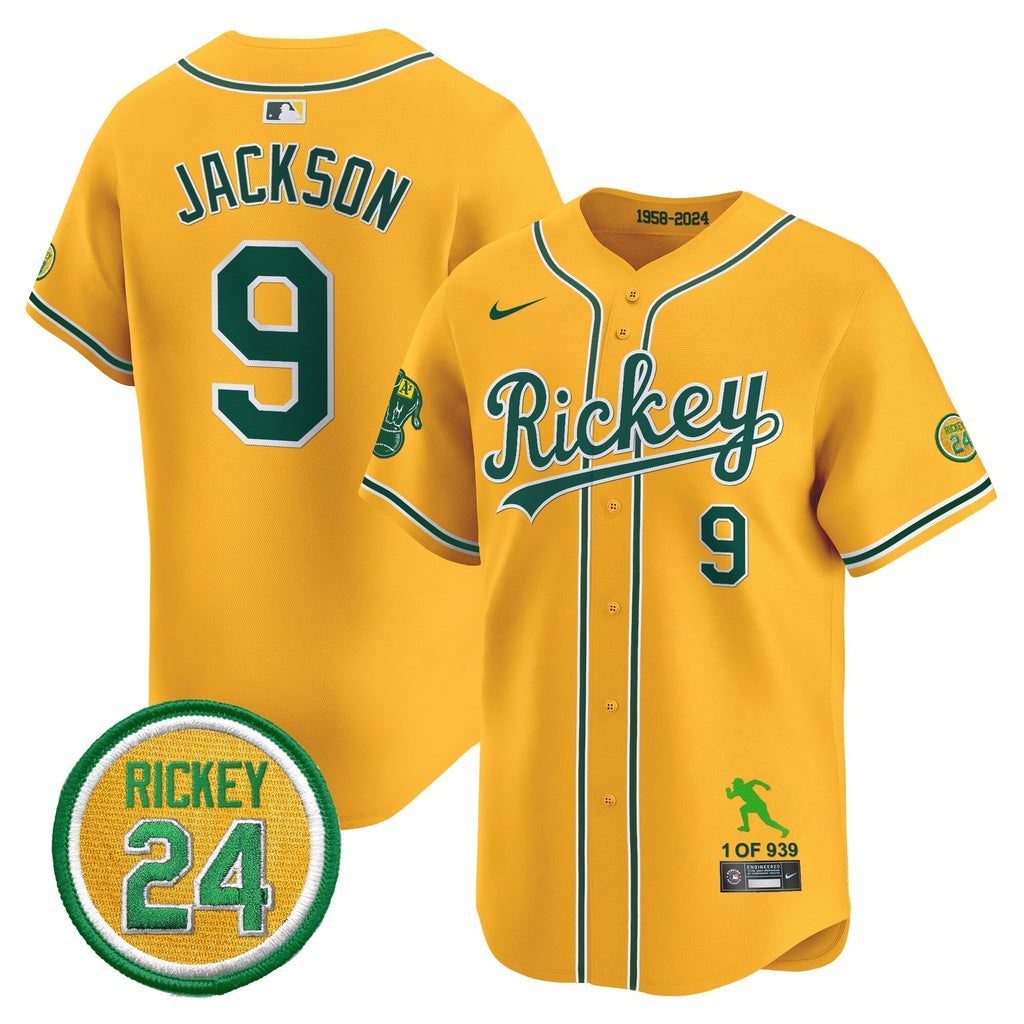 OAK Rickey Tribute style Vapor Premier Limited Jersey - All Stitched