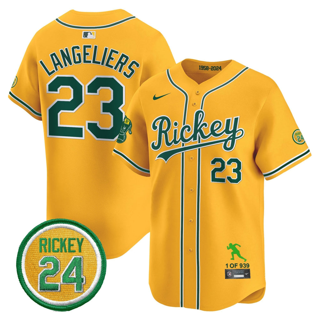 OAK Rickey Tribute style Vapor Premier Limited Jersey - All Stitched