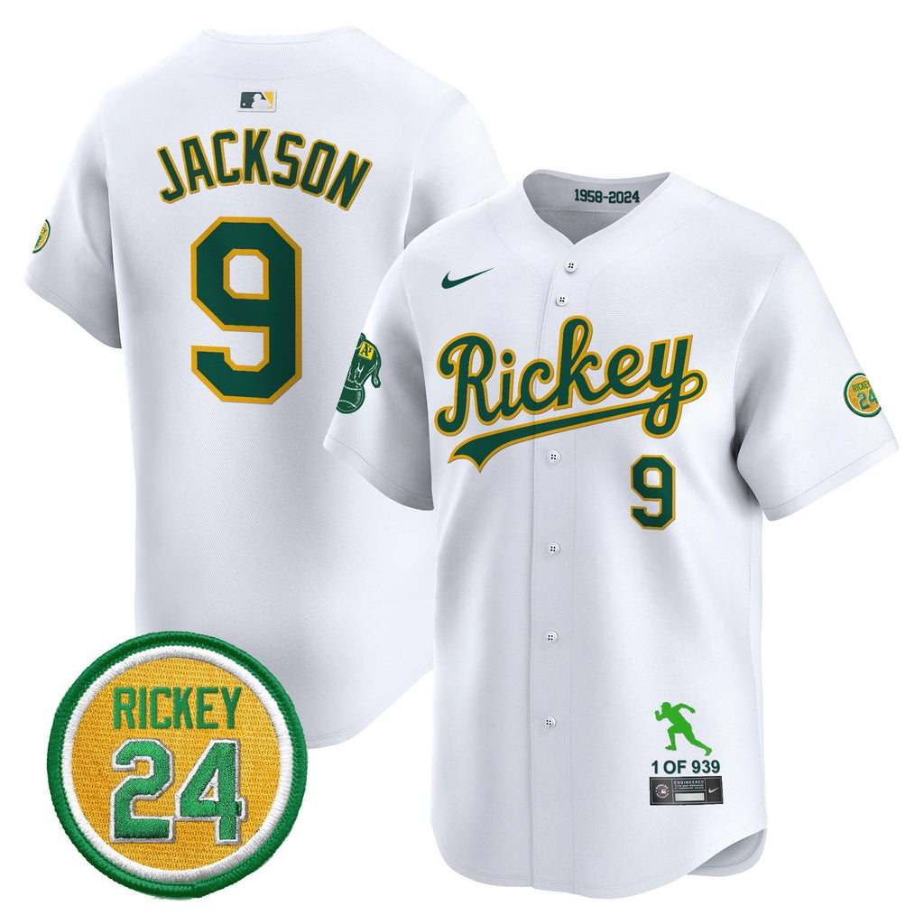 OAK Rickey Tribute style Vapor Premier Limited Jersey - All Stitched