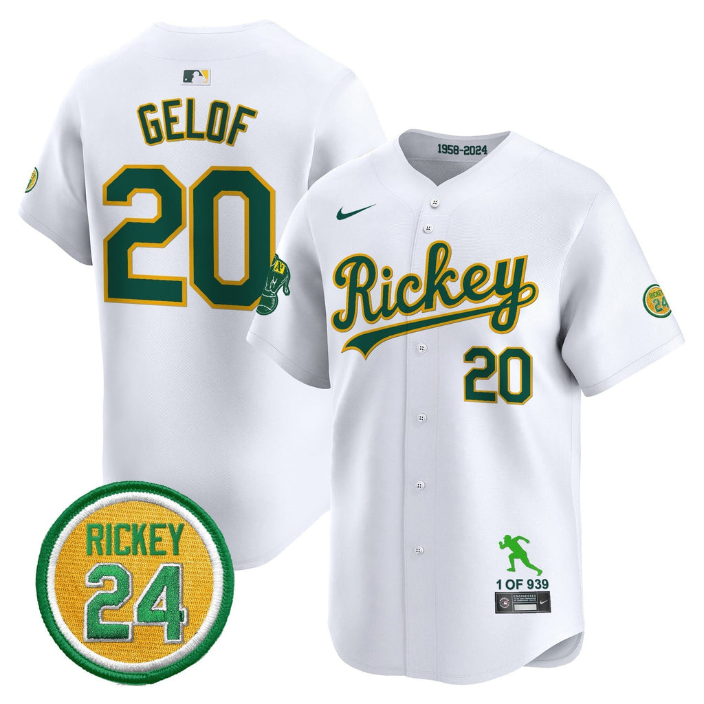 OAK Rickey Tribute style Vapor Premier Limited Jersey - All Stitched