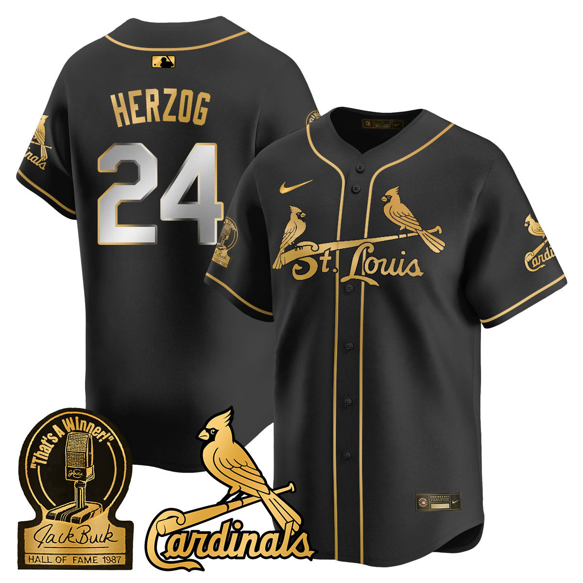 STL Jack Buck Limited Jersey - All Stitched