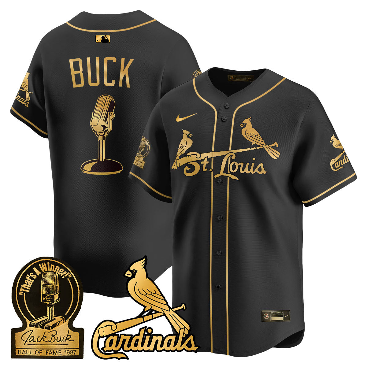 STL Jack Buck Limited Jersey - All Stitched