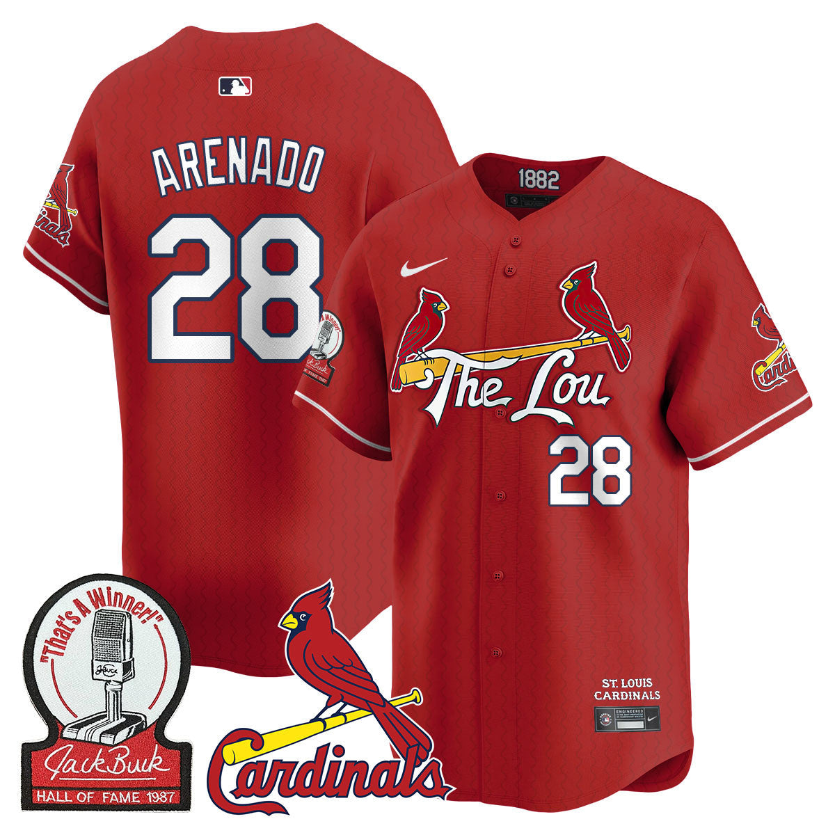 STL Jack Buck Limited Men Jersey - All Stitched