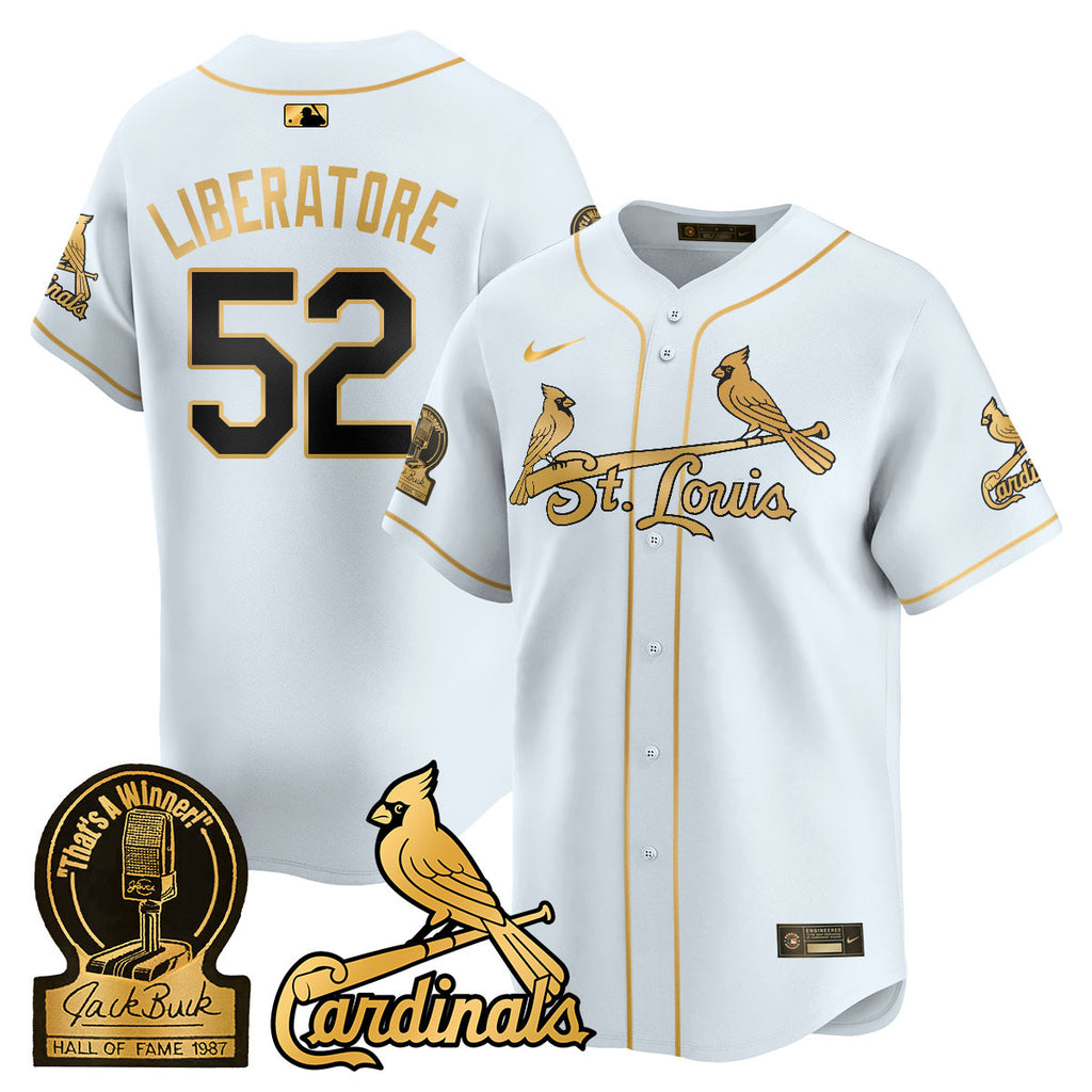 Men's St. Louis Cardinals Jack Buck Limited Jersey - All Stitched
