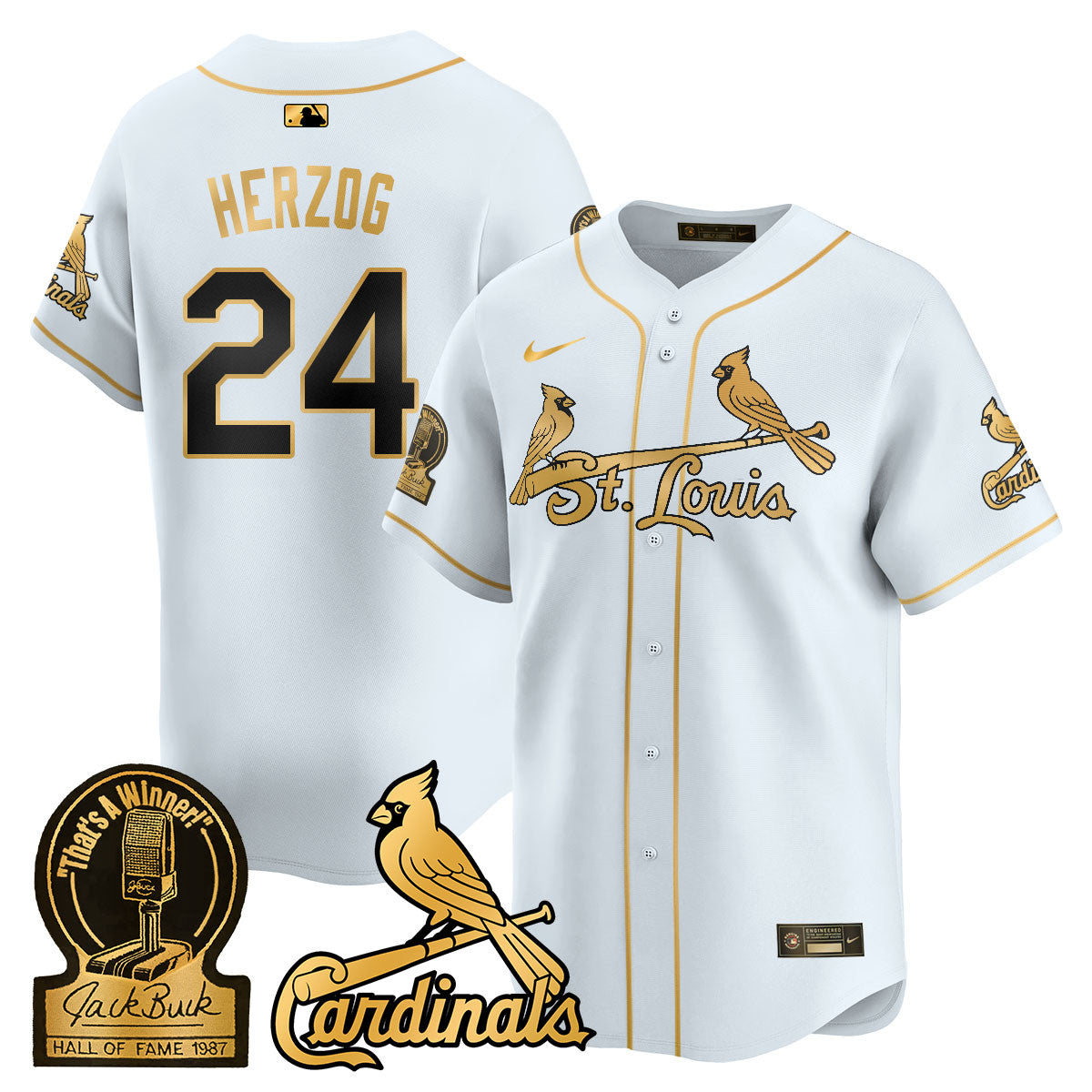 STL Jack Buck Limited Jersey - All Stitched