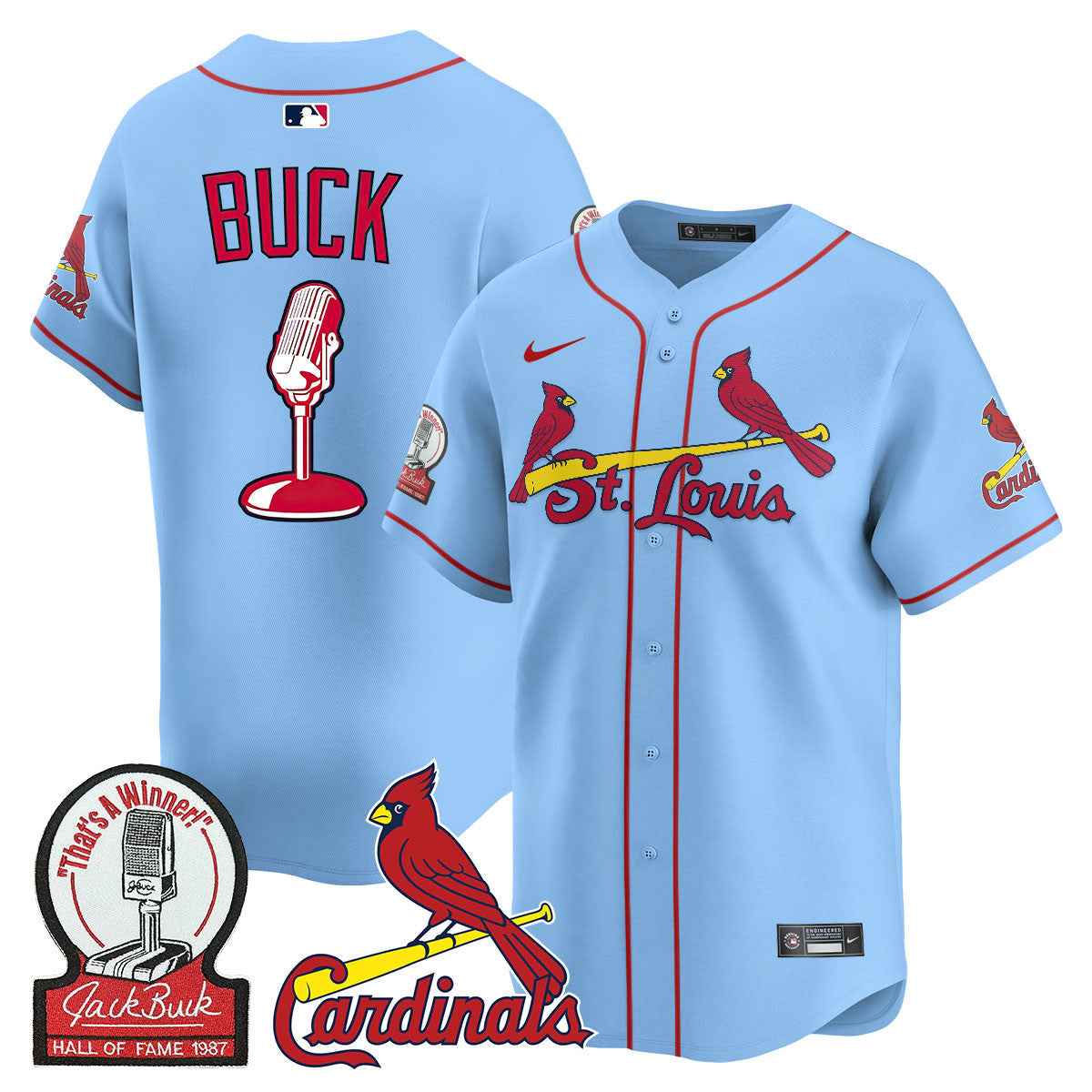 STL Jack Buck Limited Jersey - All Stitched