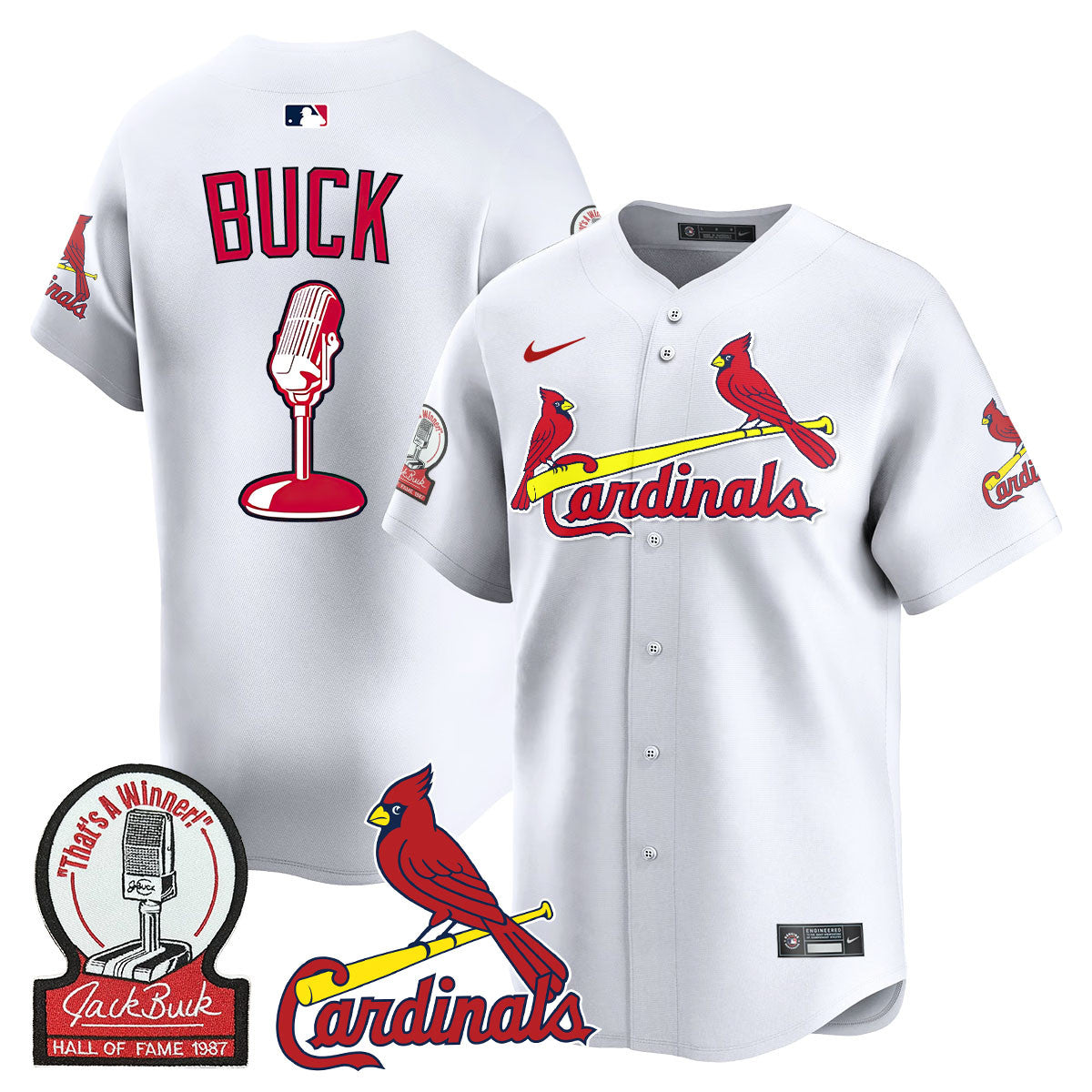 STL Jack Buck Limited Jersey - All Stitched