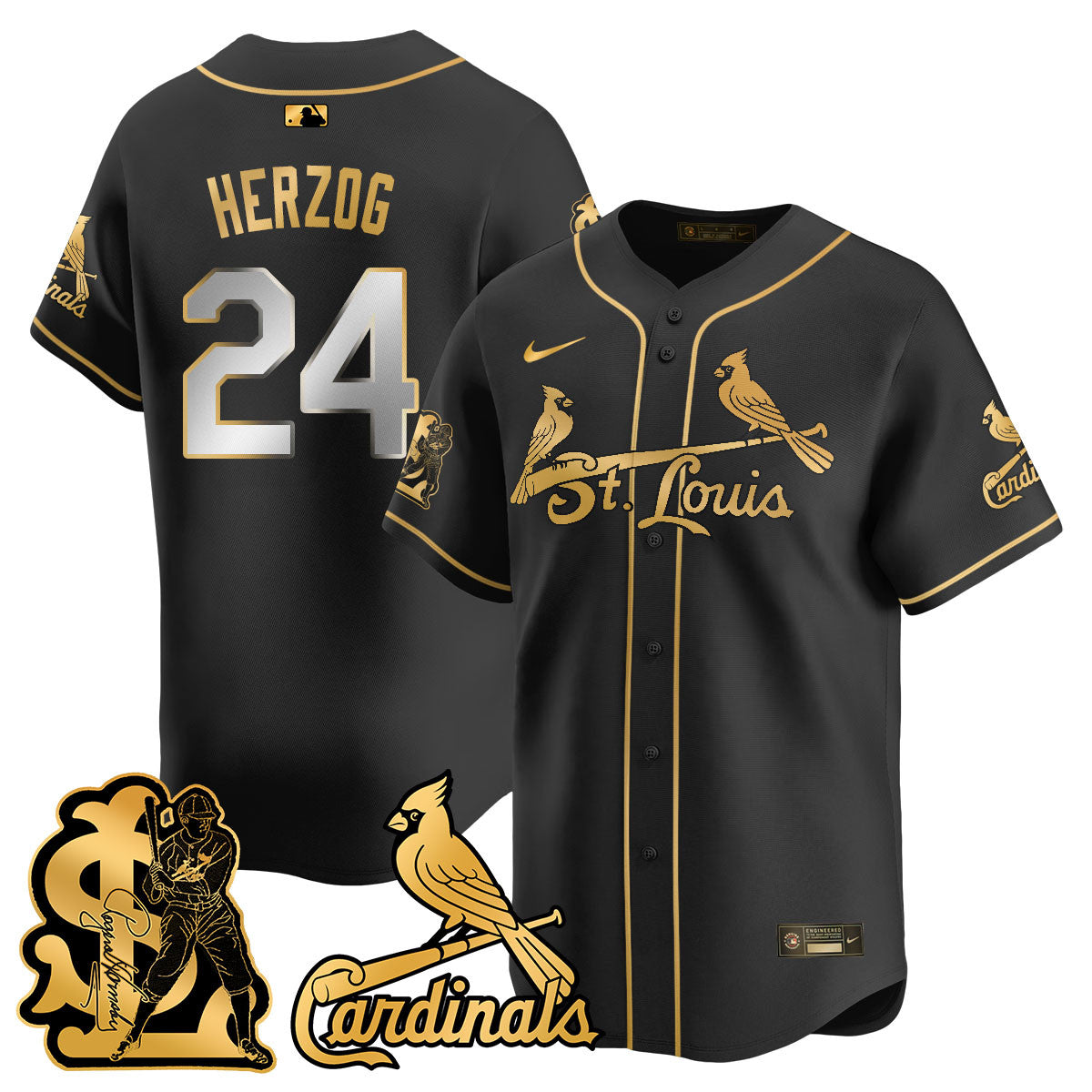STL Rogers Hornsby Jersey - All Stitched