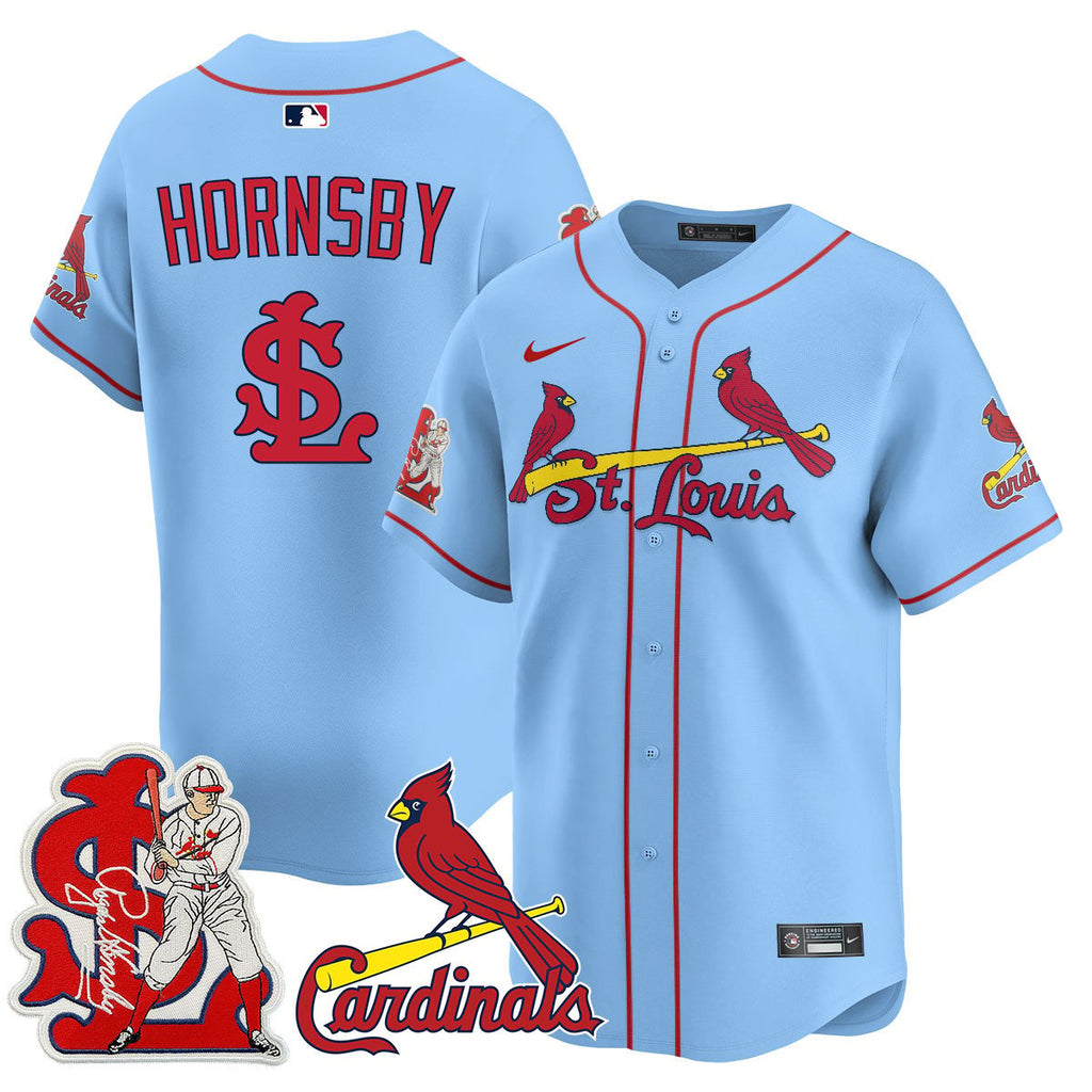 STL Rogers Hornsby Jersey - All Stitched
