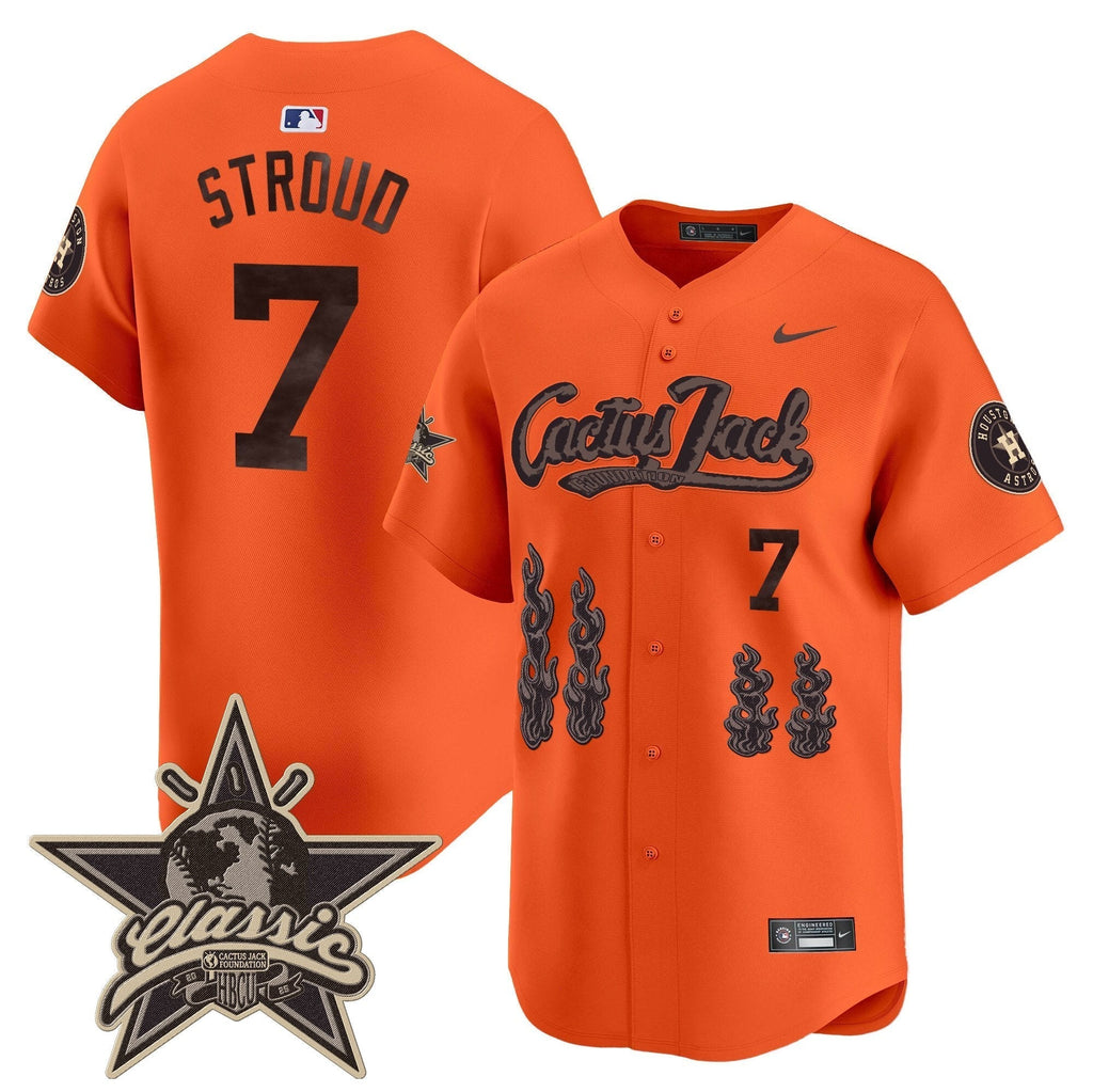 HOU Cactus Jack 2025 Vapor Premier Limited Jersey - All Stitched